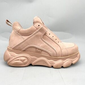 Buffalo London Corin Platform Low Sneakers Womens 7.5 Pink Chunky 90s Y2K Retro